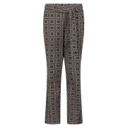 ZOSO Broek Pretty print travel Zwart Camel